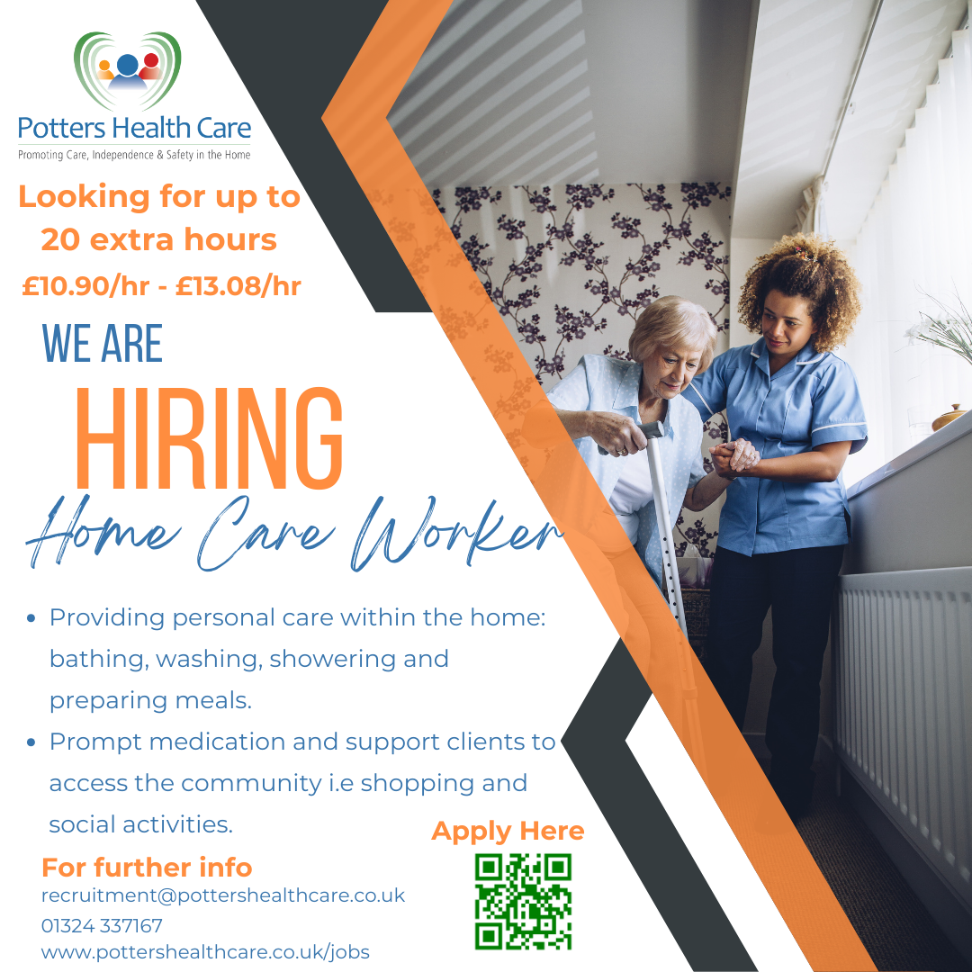Home Care Worker – Part time hours - Potters Health Care